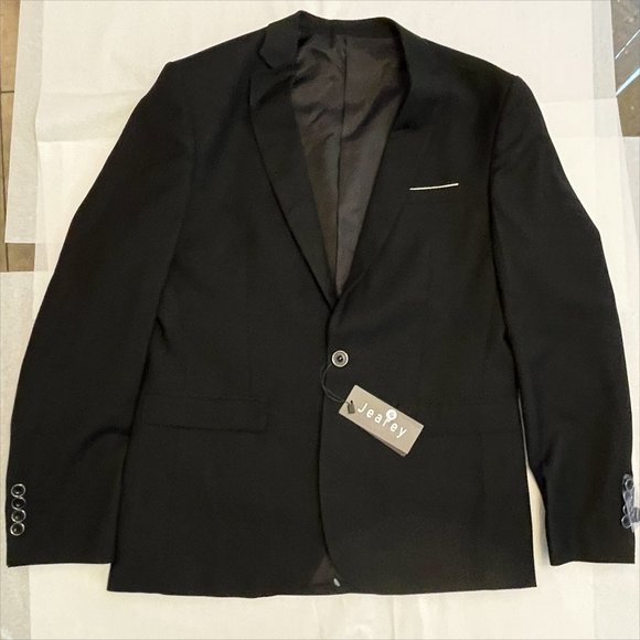 NWT Jearey Men's Slim Fit One Button Blazer - Picture 12 of 16